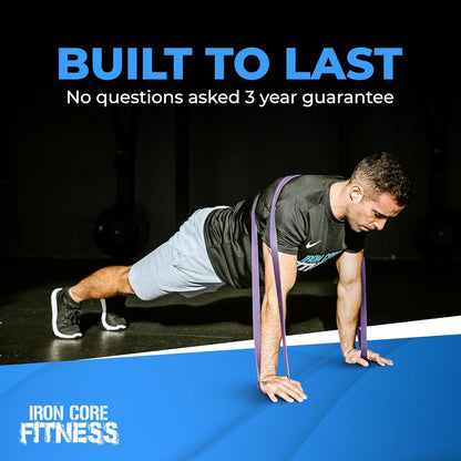 Pull up Assistance Resistance Bands - Long Loop Power Bands for Men and Women - Strength Power Flexibility Training at Home & Gym - Ebooks & Workout Chart Included by